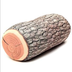 NWT Log Pillow! Perfect for Cabin & Lake!